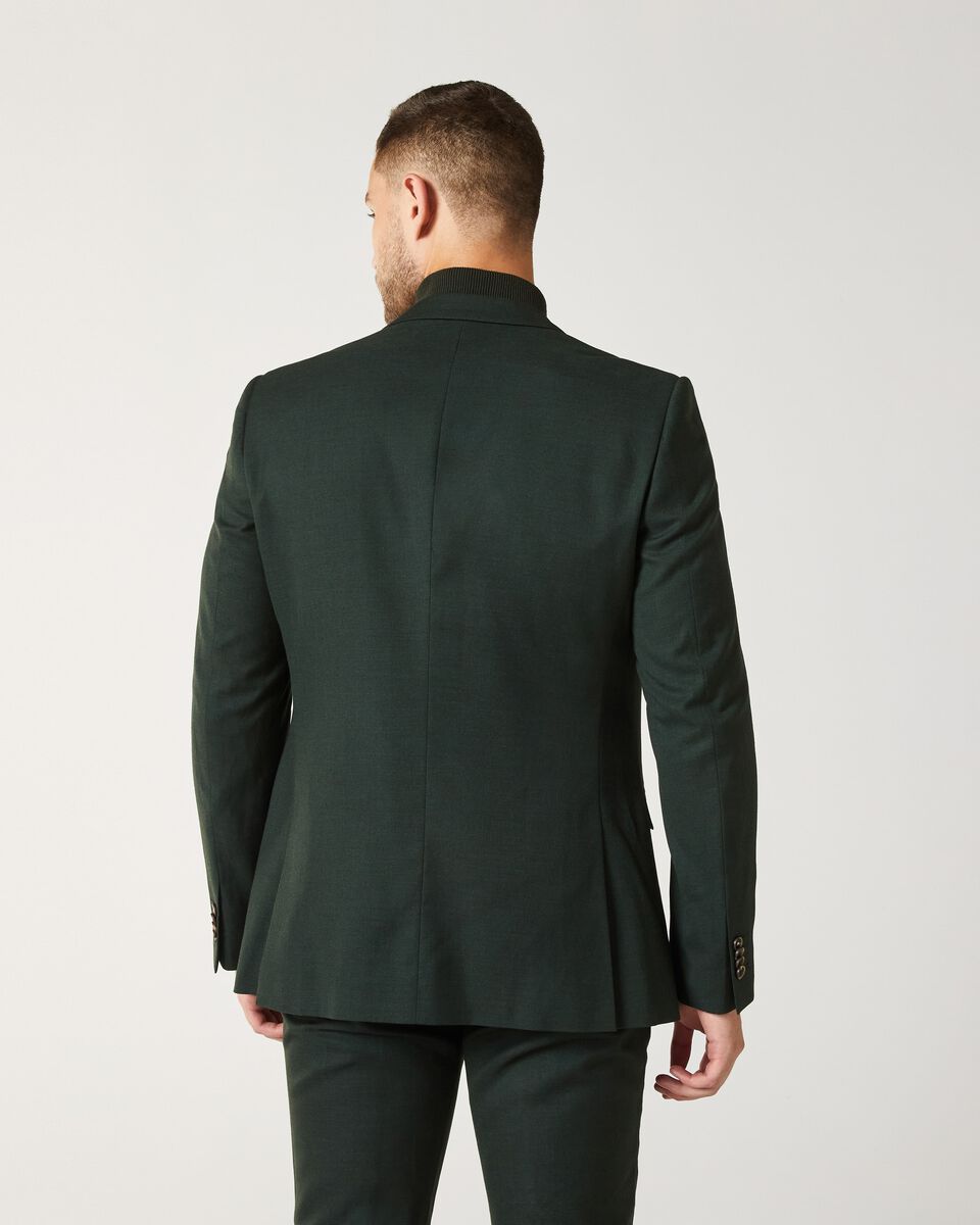 Mens Dark Green Tailored Suit Jacket